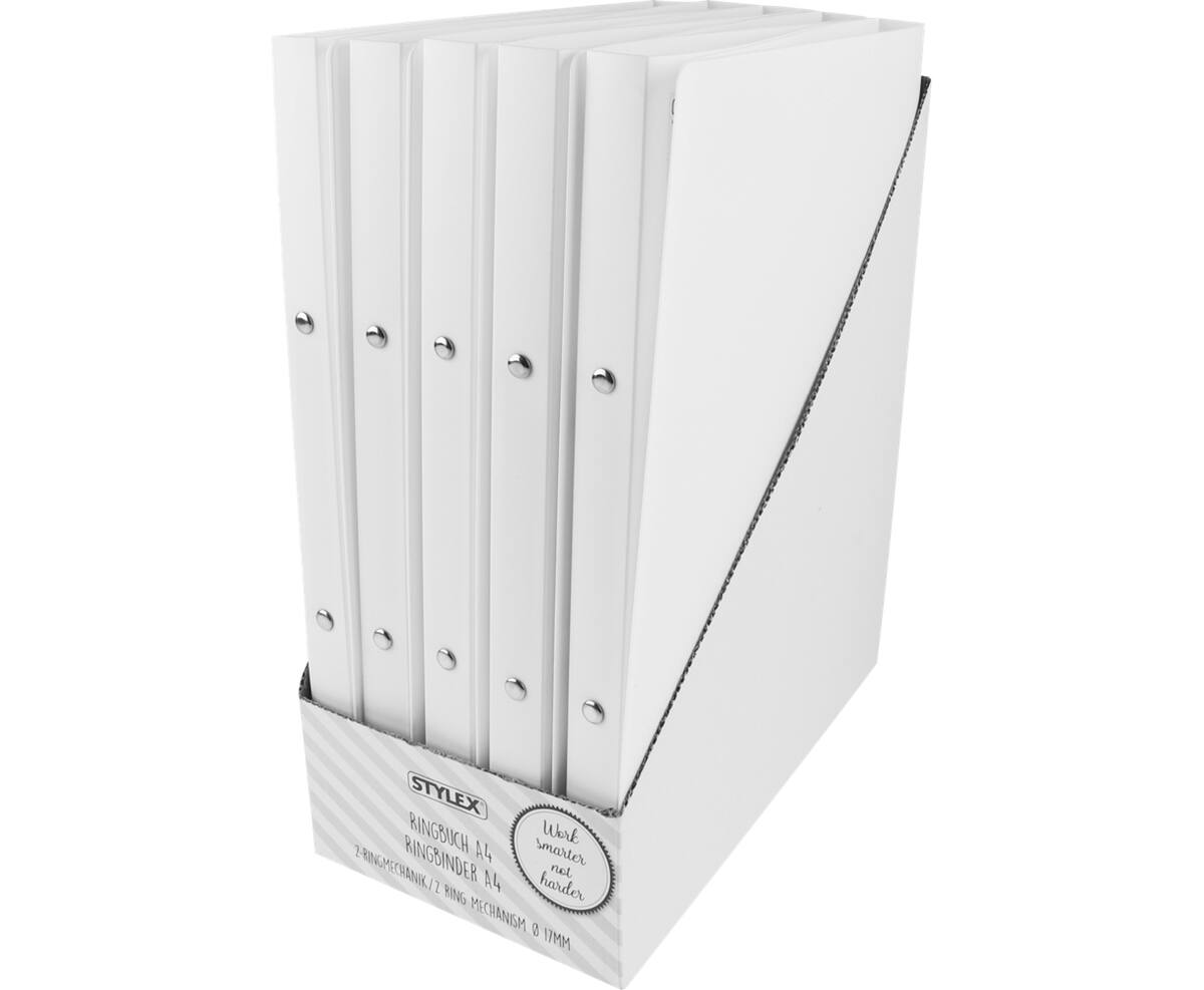 PP-Ringbuch, A4, 2 Ringmechanik, farbig sortiert (41060), | Schule