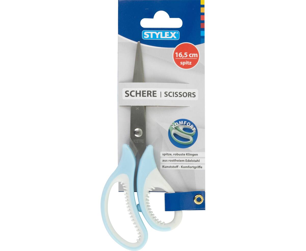 Scissors, 16,5 cm, pointed tip (42725), STYLEX | Crafting - Stylex
