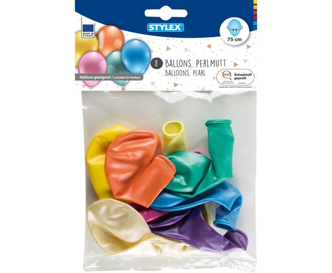 Balloons Pearl, 8 pieces
