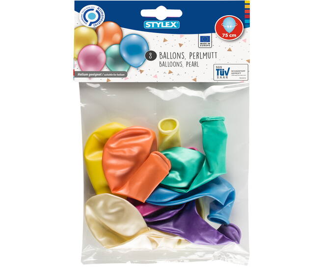 Balloons Pearl, 8 pieces