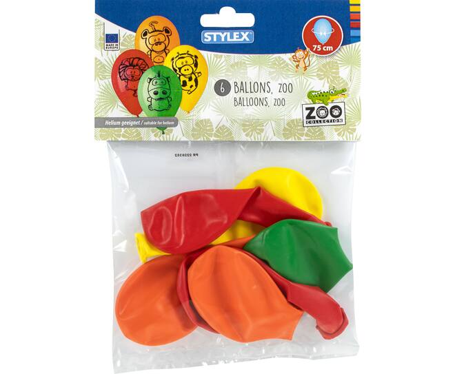 Balloons Zoo, 6 pieces