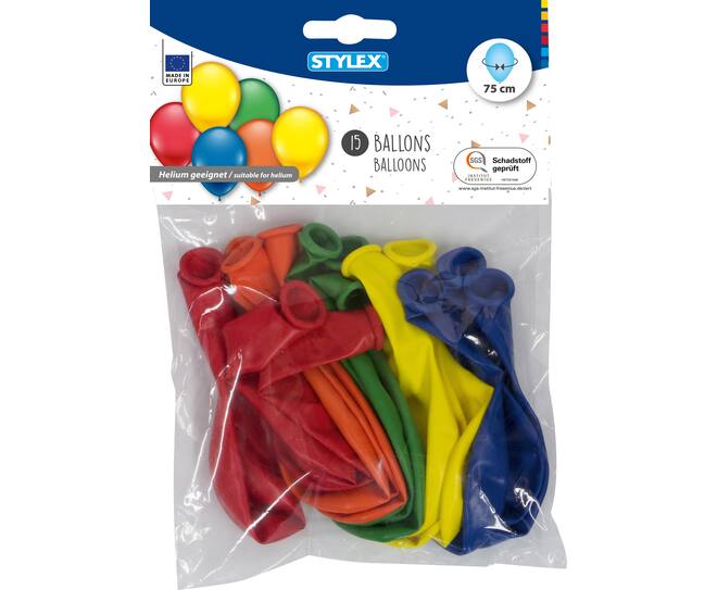 Balloons, 15 pieces, suitable for helium