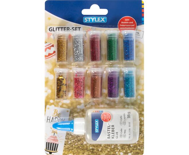 Glitter-Set, 11-teilig