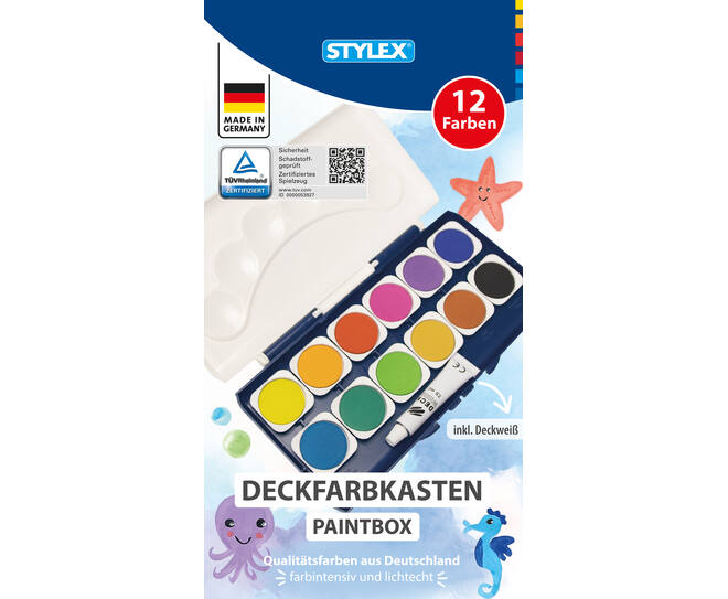 Paint-box with 12 tablets