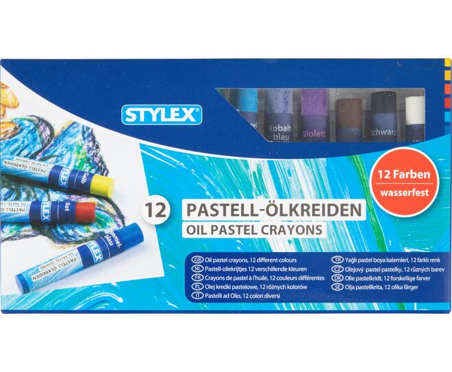 Oil pastels, 12 pieces 