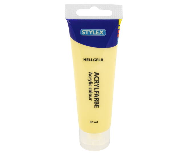 Acrylfarbe Pastell, 83 ml, hellgelb