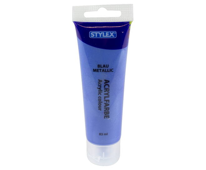 Acrylfarbe, 83 ml, blau metallic