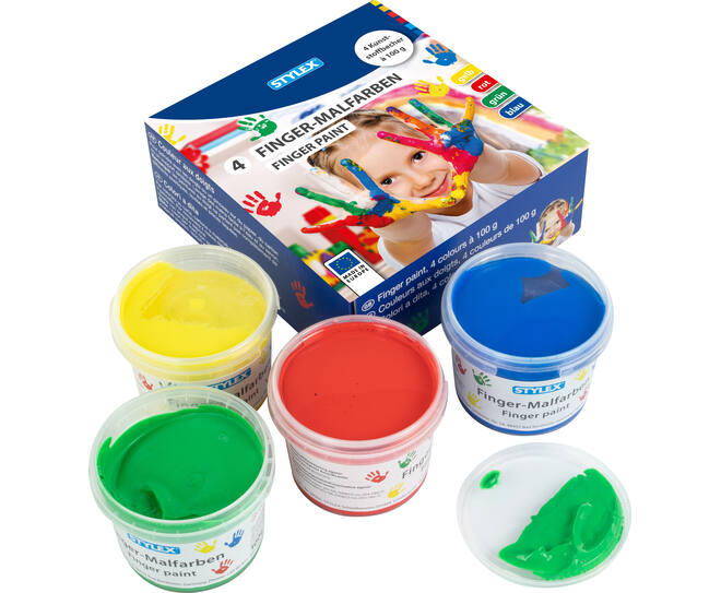 Finger paint, 4 x 100 g