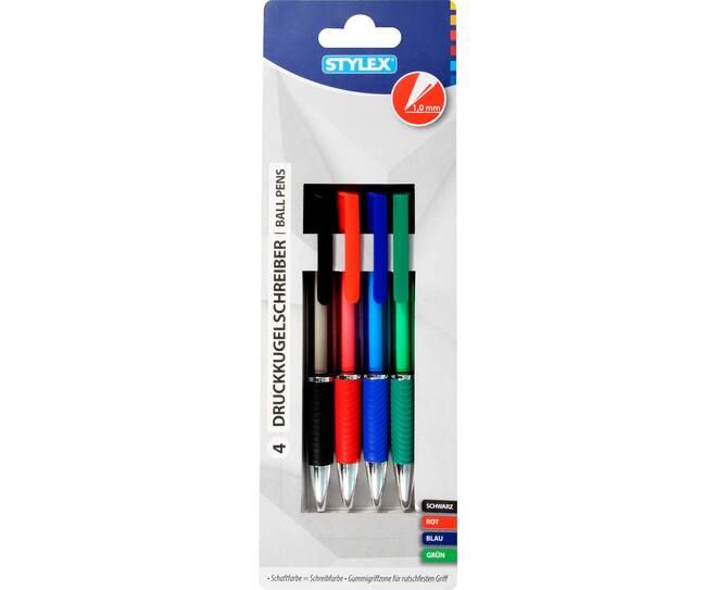 Ball pens, 4 pieces