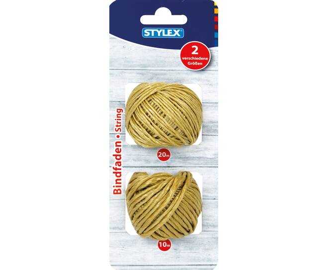 Packaging string, 2 rolls, 20 m and 10 m