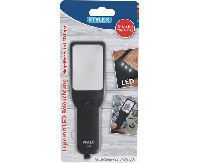 Magnifier with LED light