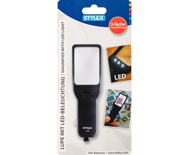Magnifier with LED light