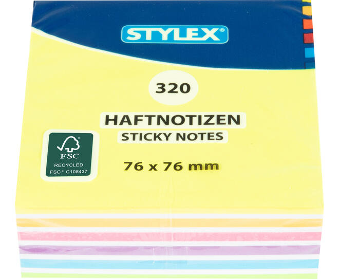 Haftnotizen, 76 x 76 mm, FSC