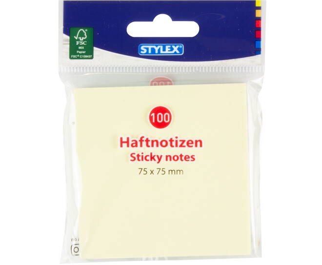 Sticky notes, 75 x 75 mm, FSC