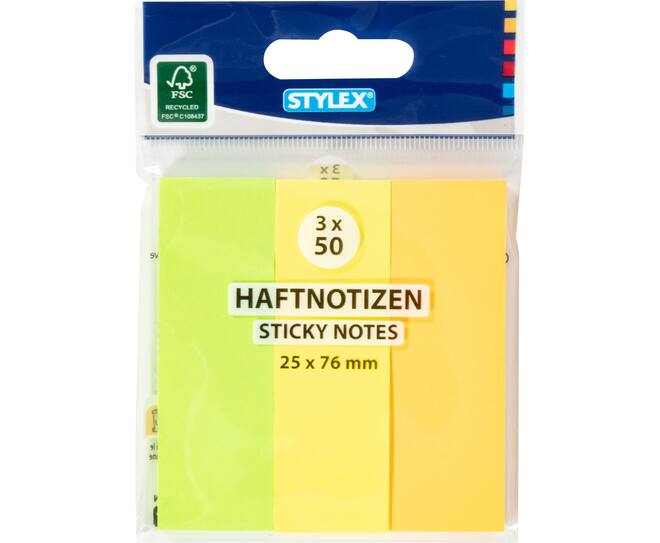 Haftnotizen, 25 x 76 cm, FSC