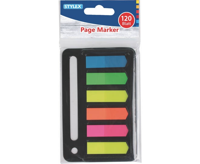 Page marker, 120 neon markers