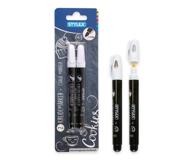 Chalk Marker, white, 2 pieces