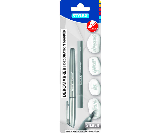 Permanentmarker, SIlber