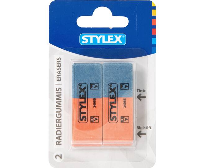 2pcs Rubber eraser pencil/ink 