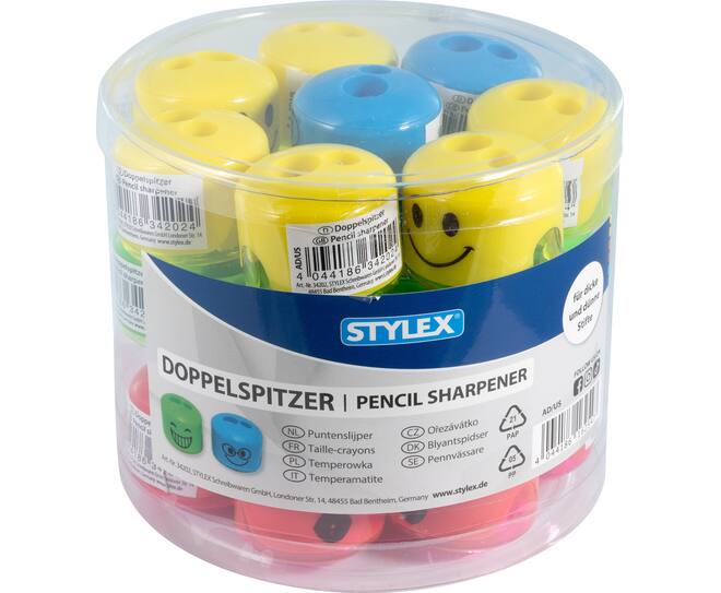 Double sharpener, smiley