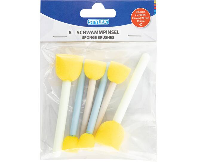 Schwammpinsel, 6er Set