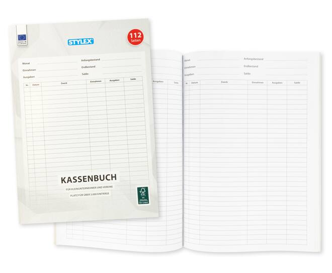 cash book, A4, 56 sheets