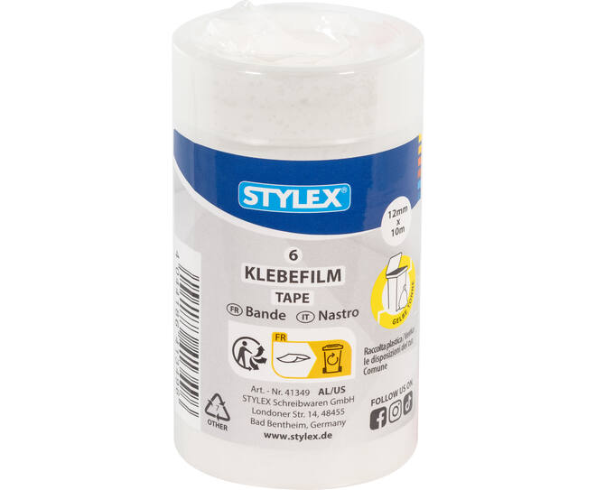 Tape, 6 rolls, 12 mm x 10 m