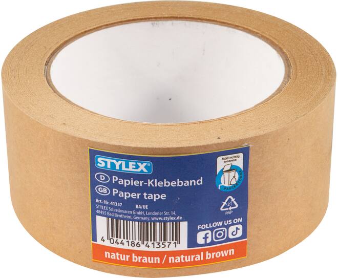 Paper tape, natural brown