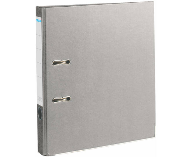 Lever arch files, grey, narrow back