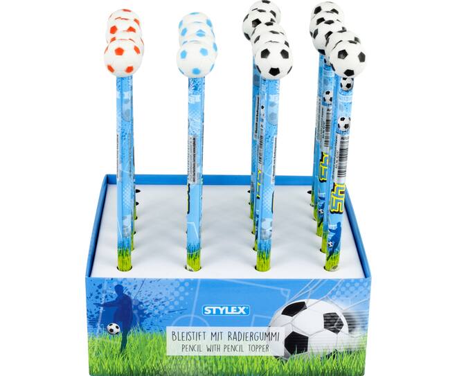Bleistift mit Radiergummi, Fußball Kollektion