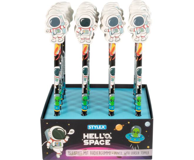 Bleistift mit Radiergummi-Topper, Astronaut