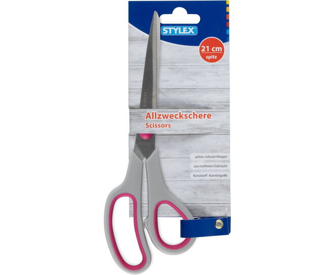 Scissors, 21 cm, pointed tip