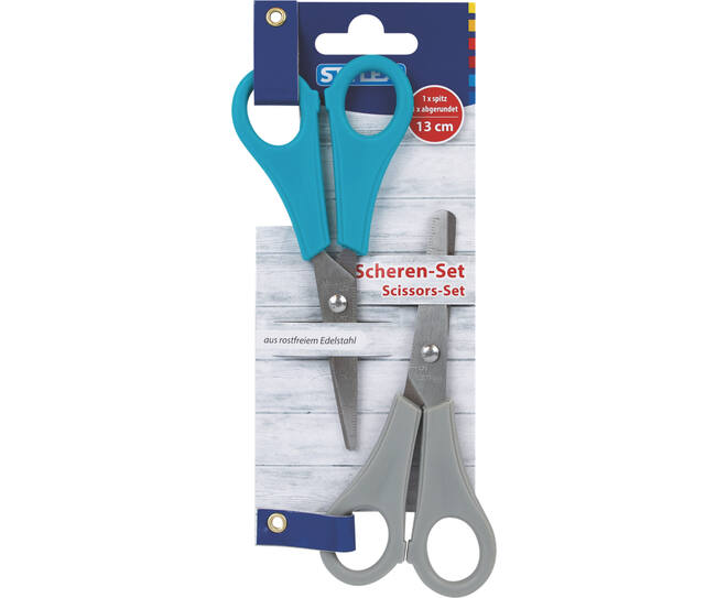 Scissors, 13 cm, set of 2