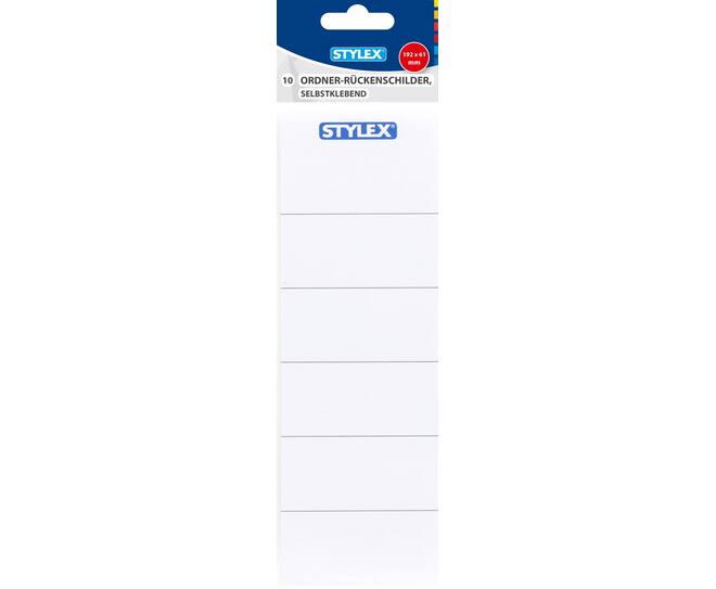 Spine labels, for big dossiers