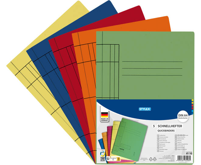 Quick binders, carton, 5 pieces