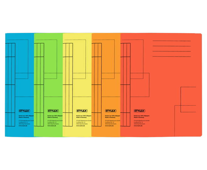 Coloured loose-leaf binder, assorted
