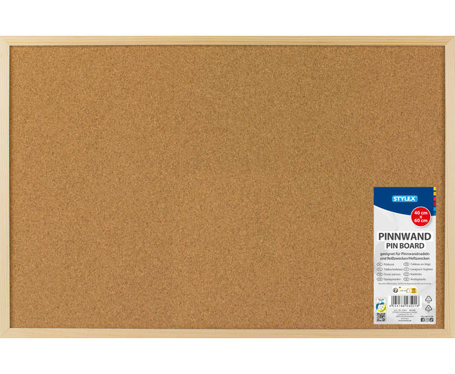 Pin board, 40 x 60 cm