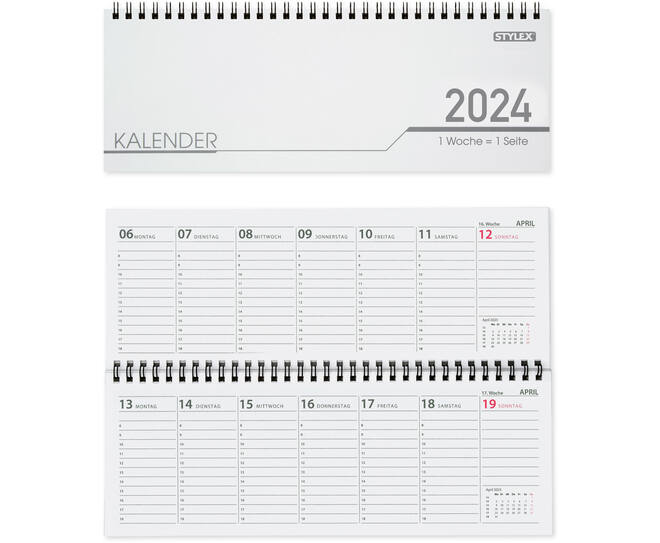 Schreibtischquerkalender, 32 Blatt