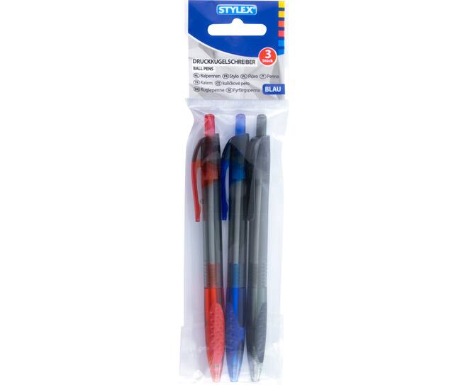 Ball pen, 3 pieces in polybag