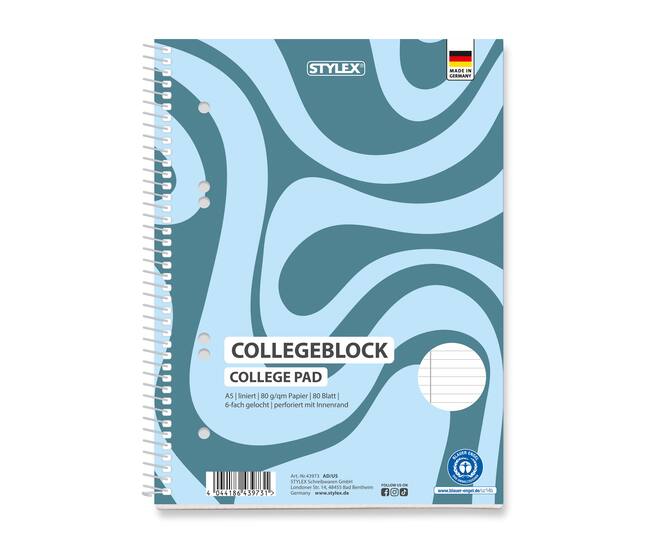 Spiral-Collegeblock, DIN A5, liniert