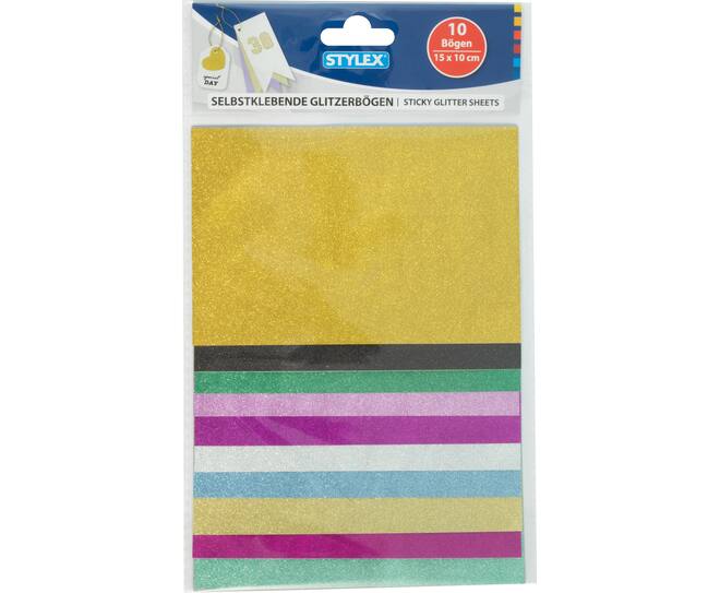 Glitter adhesive paper
