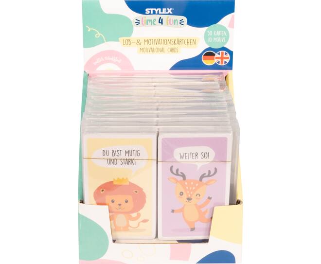 Lob- und Motivationskarten, 50 Stück time 4 fun Kollektion