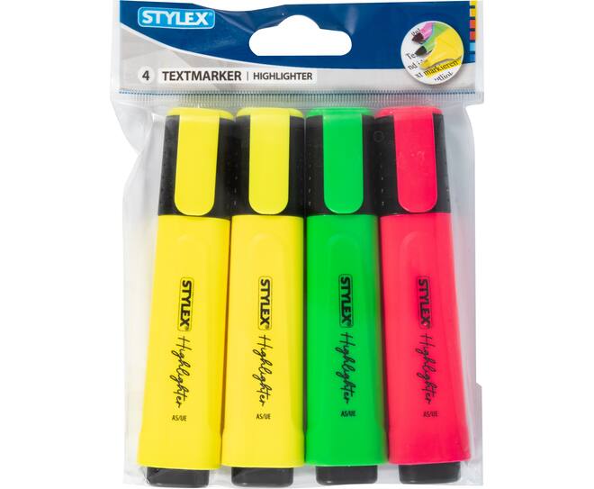 Textmarker, 4 Stück