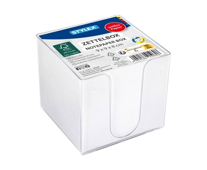 Paper cube, white paper
